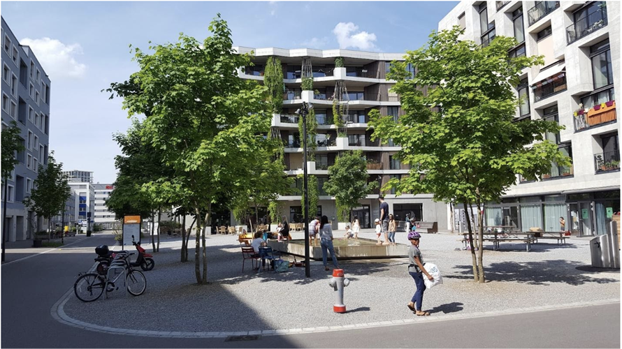 <p>Mehr als Wohnen, Switzerland: A plaza allows neighbors to mingle and is open to the larger neighborhood. Research by Dorit Fromm, Author, Architect, BP2022 Juror: (<a href='/competition/essay/2022/essay-question'>See Essay Question: Introductions by jurors.</a>)</p>
